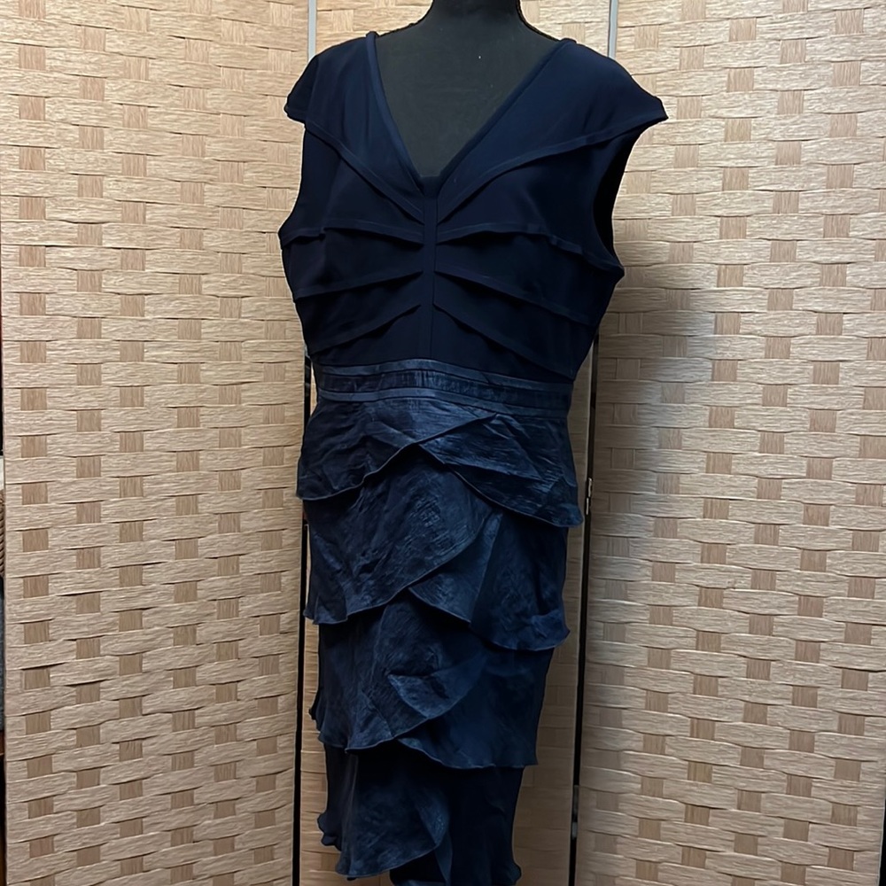 Navy Adrianna Papell Dress sz 16